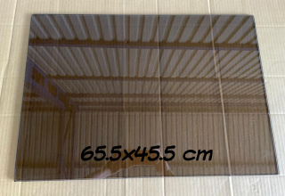 Üveg 65.5x45.5x0.8 cm, füst