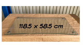 Üveg 118.5 x 58.5 x 0.8 cm,  tiszta