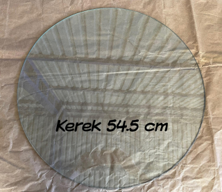 Üveg kerek 54.5 cm x 0.5 cm, tiszta